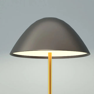 ZOWALA - Modern Black Conical Base Dome Floor Lamp Image - 6