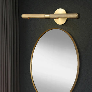 ZOWALA - Modern Sleek Black Cylinder LED Bathroom Vanity Light Image - 2