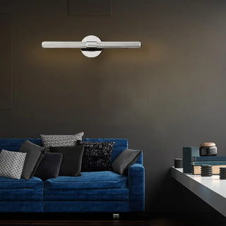 ZOWALA - Modern Sleek Black Cylinder LED Bathroom Vanity Light Image - 4