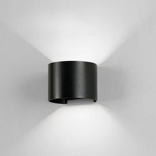 Modern Black Cube Outdoor Up Down Wall Sconce Zawala Image - 11