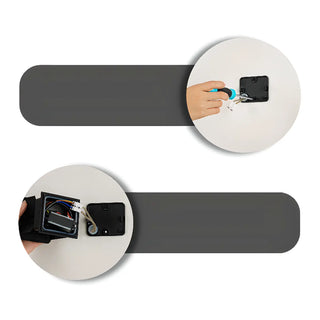 Modern Black Cube Outdoor Up Down Wall Sconce Zawala Image - 20