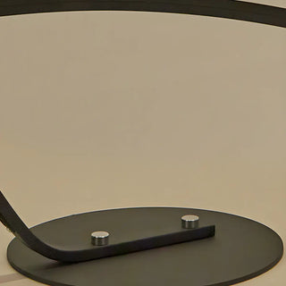Black Bedside Modern Curved Metal LED Floor Lamp Zawala Image - 12