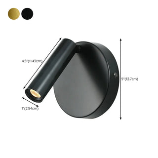 Modern Cylinder Adjustable Wall Sconce with USB Port Zawala Image - 21