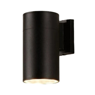 Minimalist Cylinder Black Exterior Up Down Wall Light Zawala Image - 7