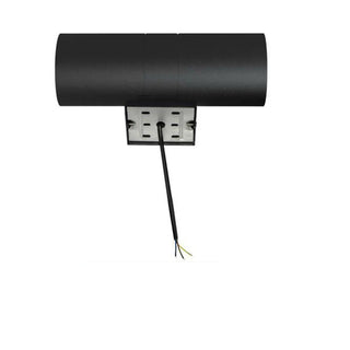 Modern Black Cylindrical Outdoor Wall Sconce Zawala Image - 10