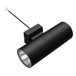 Modern Black Cylindrical Outdoor Wall Sconce Zawala Image - 11
