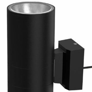 Modern Black Cylindrical Outdoor Wall Sconce Zawala Image - 12