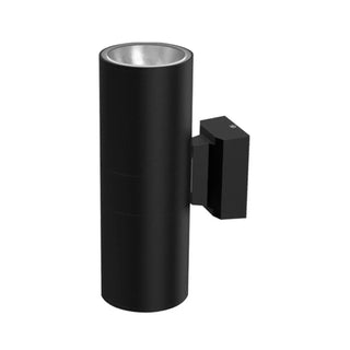Modern Black Cylindrical Outdoor Wall Sconce Zawala Image - 7