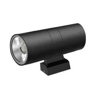 Modern Black Cylindrical Outdoor Wall Sconce Zawala Image - 8