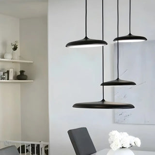 Modern Colorful Acrylic Round Dining Room Pendant Light Zawala Image - 1