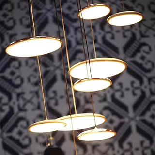 Modern Colorful Acrylic Round Dining Room Pendant Light Zawala Image - 15