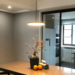 Modern Colorful Acrylic Round Dining Room Pendant Light Zawala Image - 4