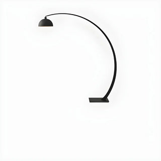 Modern Living Room Black Dome and Arc Floor Lamp Zawala Image - 11