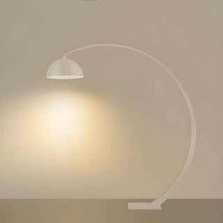 Modern Living Room Black Dome and Arc Floor Lamp Zawala Image - 5