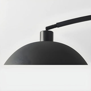 Modern Living Room Black Dome and Arc Floor Lamp Zawala Image - 9