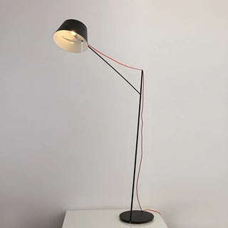Minimalist Black Drum Metal Modern LED Floor Lamp Zawala Image - 10