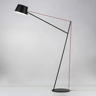 Minimalist Black Drum Metal Modern LED Floor Lamp Zawala Image - 14