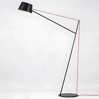Minimalist Black Drum Metal Modern LED Floor Lamp Zawala Image - 15