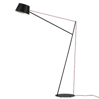 Minimalist Black Drum Metal Modern LED Floor Lamp Zawala Image - 16