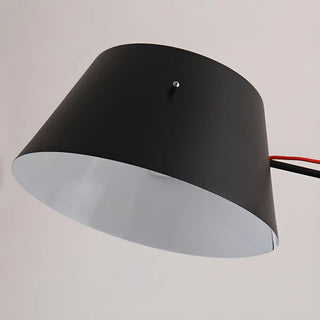 Minimalist Black Drum Metal Modern LED Floor Lamp Zawala Image - 7