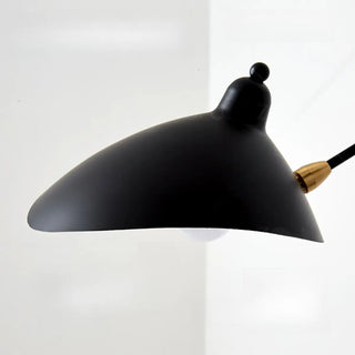 Modern Black Geometric Swing Arm LED Wall Sconce Zawala Image - 11