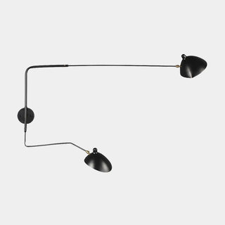 Modern Black Geometric Swing Arm LED Wall Sconce Zawala Image - 6