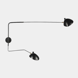 Modern Black Geometric Swing Arm LED Wall Sconce Zawala Image - 7