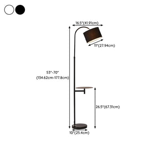 Functional Barrel Adjustable Side Table Floor Lamp Zawala #size