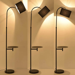 Functional Barrel Adjustable Side Table Floor Lamp Zawala Image - 9