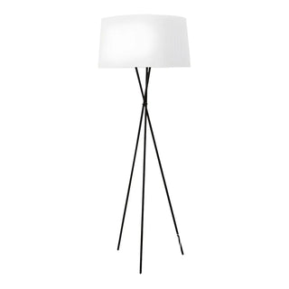 Red Cylinder Fabric Shade Modern Tripod Floor Lamp Zawala Image - 10
