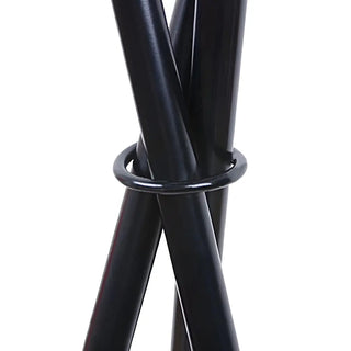 Red Cylinder Fabric Shade Modern Tripod Floor Lamp Zawala Image - 8