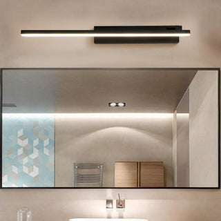 ZOWALA - Modern Black Rectangular Bathroom Vanity Light Image - 1