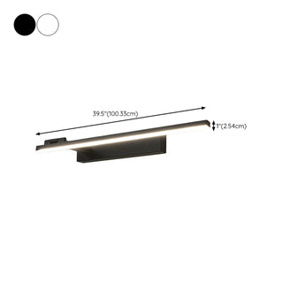 ZOWALA - Modern Black Rectangular Bathroom Vanity Light Image - 18