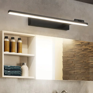 ZOWALA - Modern Black Rectangular Bathroom Vanity Light Image - 3