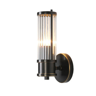 Modern Gold Cylinder Clear Glass LED Wall Sconce Zawala Image - 10