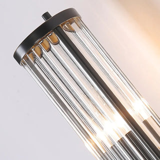 Modern Gold Cylinder Clear Glass LED Wall Sconce Zawala Image - 16