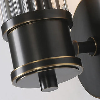 Modern Gold Cylinder Clear Glass LED Wall Sconce Zawala Image - 17