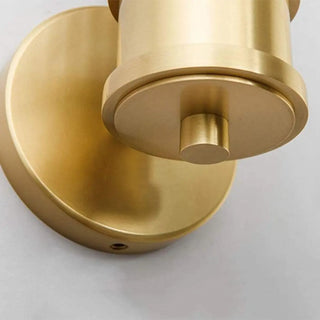 Modern Gold Cylinder Clear Glass LED Wall Sconce Zawala Image - 18