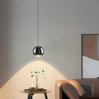 Modern Living Room Clear Glass Globe Pendant Light Zawala Image - 1