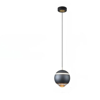 Modern Red Globe Bedroom Pendant Light Glass Shade Zawala Image - 10