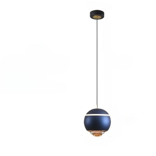 Modern Red Globe Bedroom Pendant Light Glass Shade Zawala Image - 12