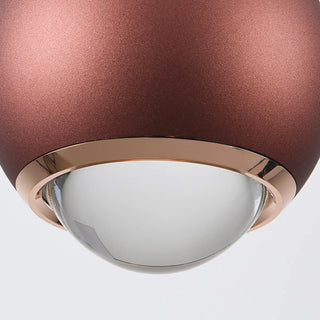 Modern Red Globe Bedroom Pendant Light Glass Shade Zawala Image - 15