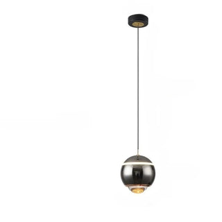 Modern Red Globe Bedroom Pendant Light Glass Shade Zawala Image - 6
