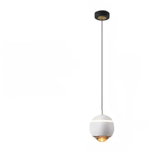 Modern Red Globe Bedroom Pendant Light Glass Shade Zawala Image - 7