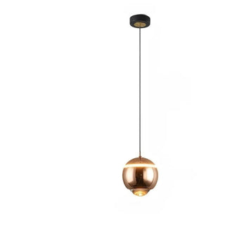 Modern Red Globe Bedroom Pendant Light Glass Shade Zawala Image - 8