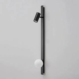 Rotatable Black Globe and Cylinder Modern Wall Sconce Image - 12