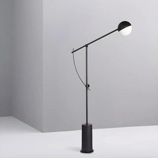 Adjustable Black Globe Modern Balance Floor Lamp Zawala Image - 1