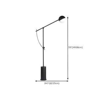 Adjustable Black Globe Modern Balance Floor Lamp Zawala #size