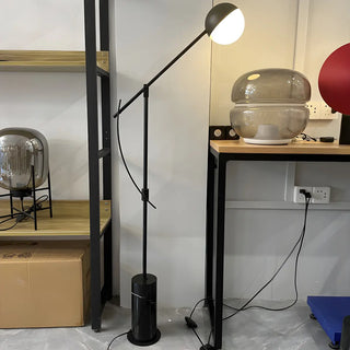 Adjustable Black Globe Modern Balance Floor Lamp Zawala Image - 3