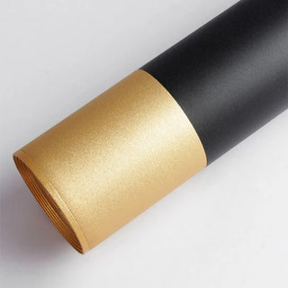 ZOWALA - Modern Black and Gold Cylindrical Bedroom Pendant Light Image - 14